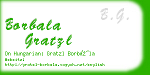 borbala gratzl business card